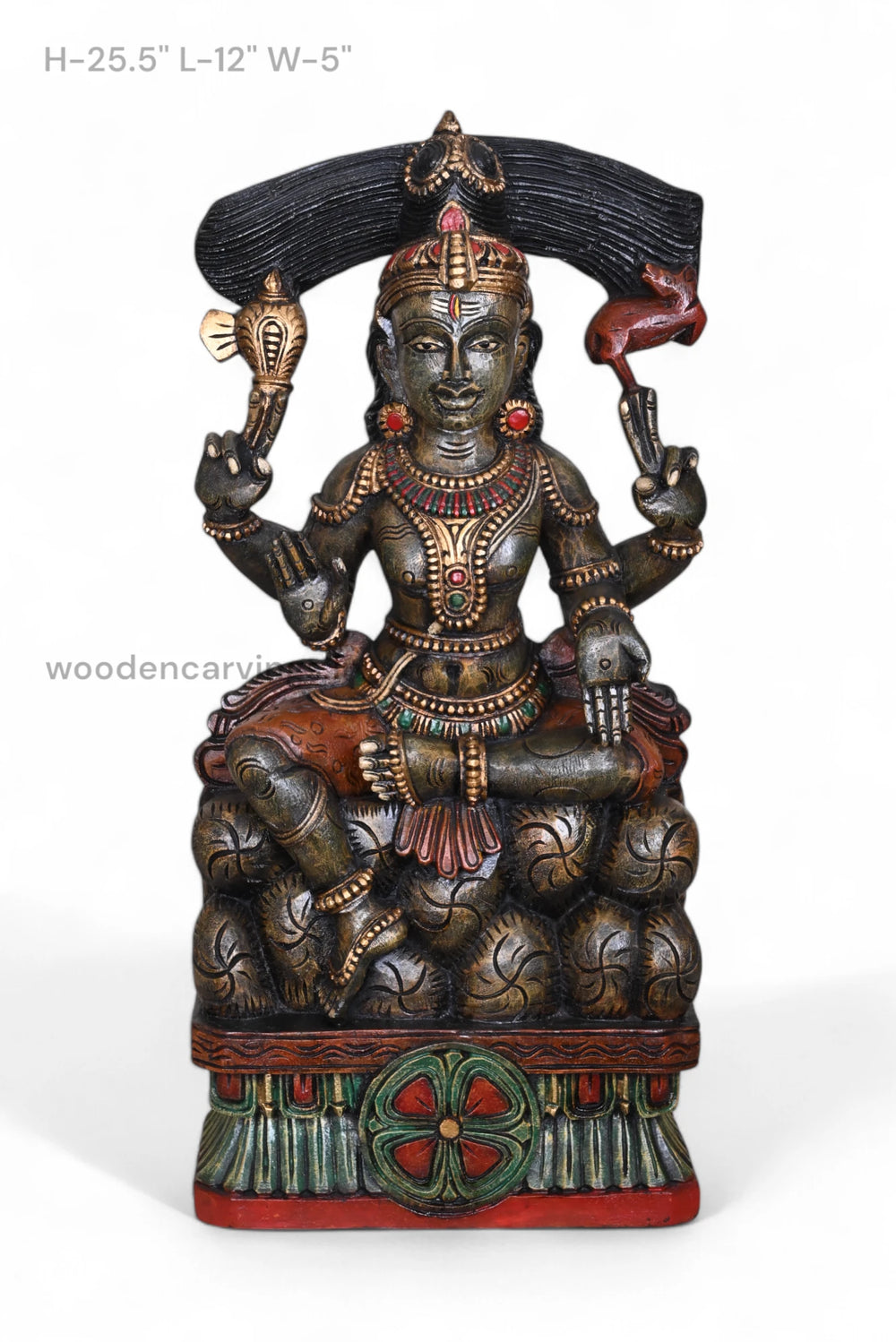 Lord Mahadev Wooden  Sculpture 