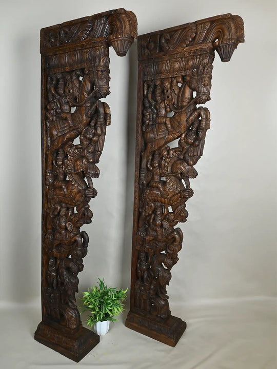 wooden wall bracket