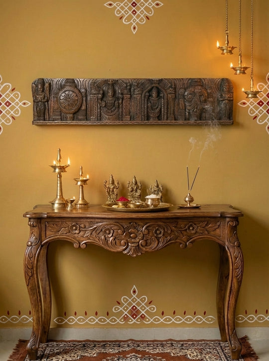 wooden lord balaji Wall mount