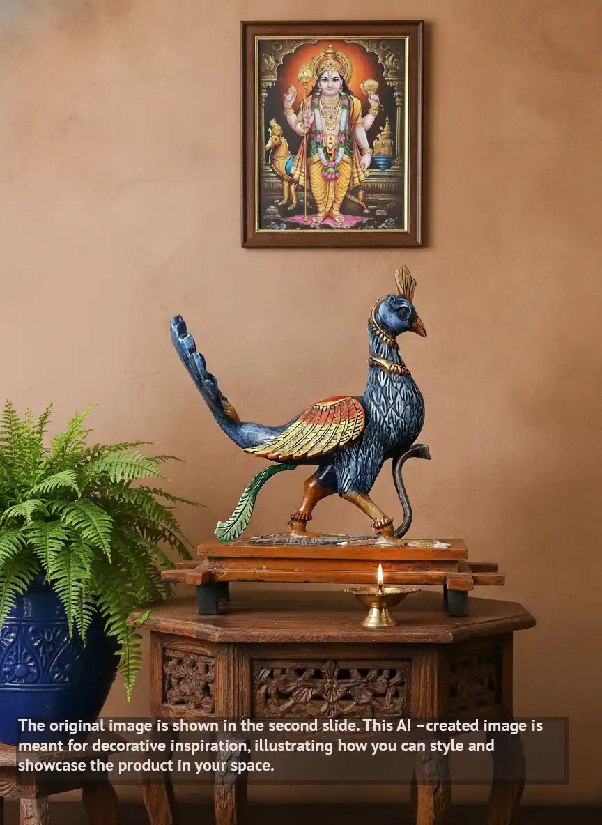 wooden mayil vaganam