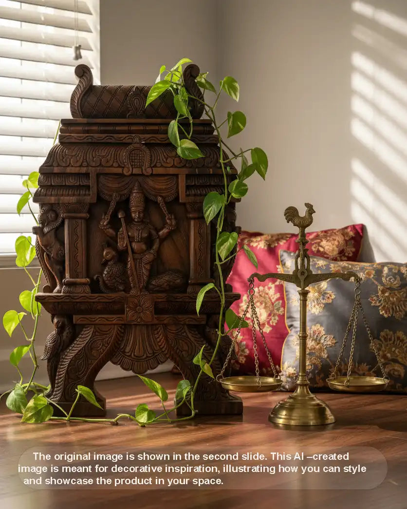 wooden lord murugar kavadi