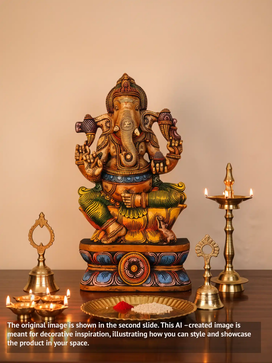 God Ganesh wooden statue