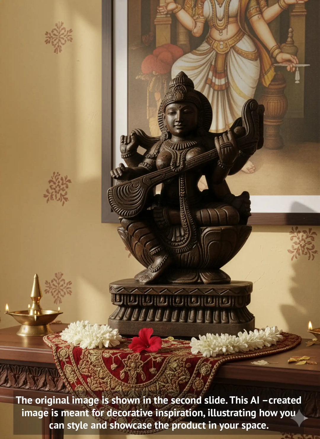  Saraswati Devi Wooden