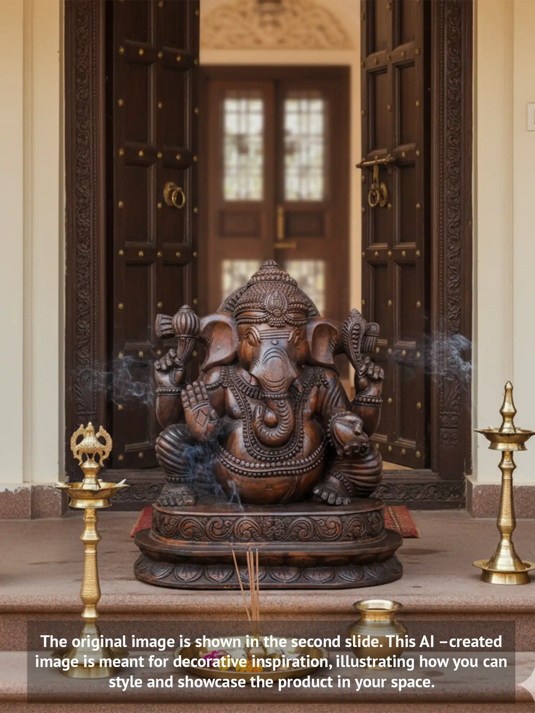 Shree Lambodara Lord Ganesh Wooden