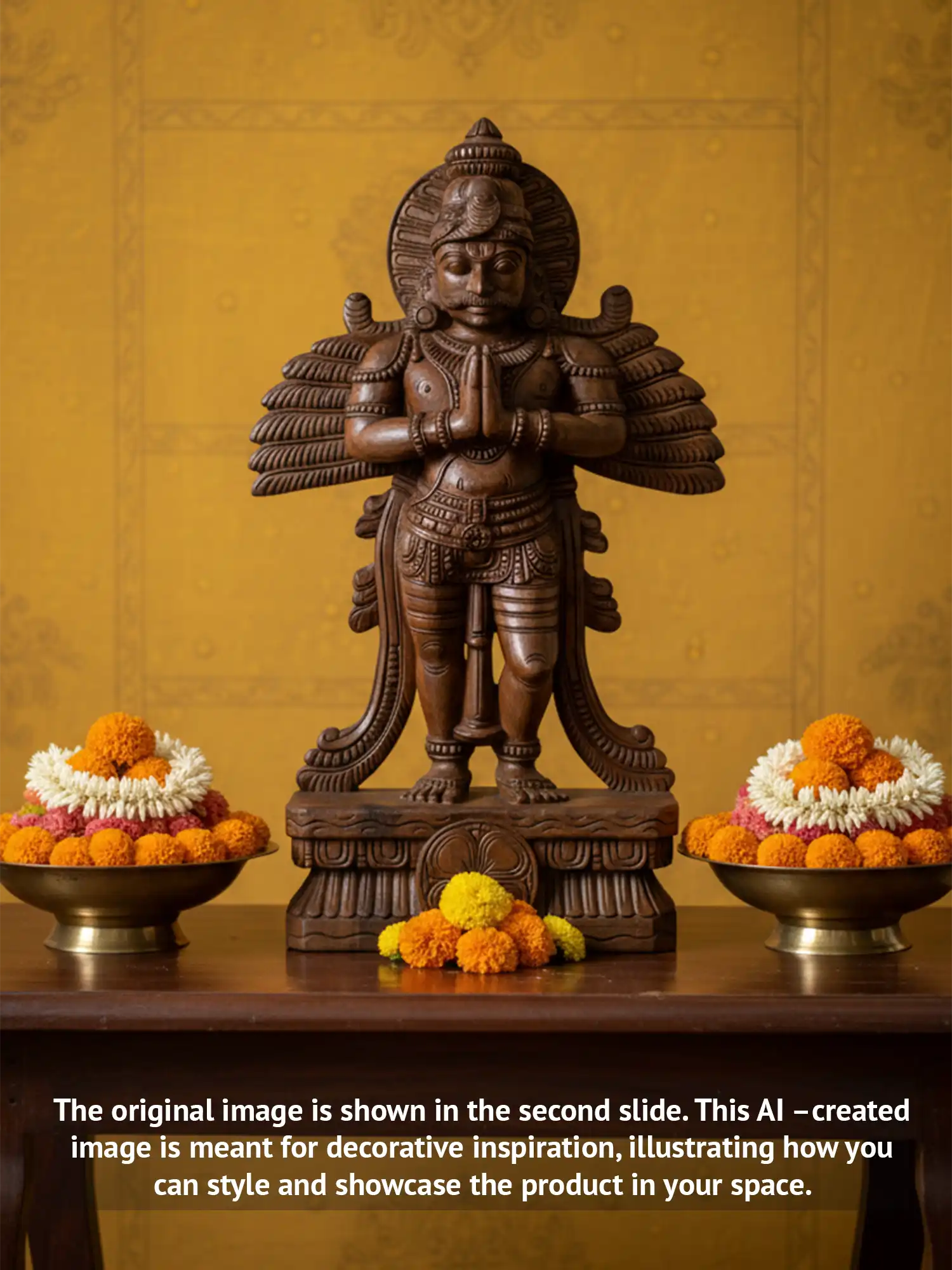 Saying Namasthe Garudazhvar Sculpture WC3913 (1)