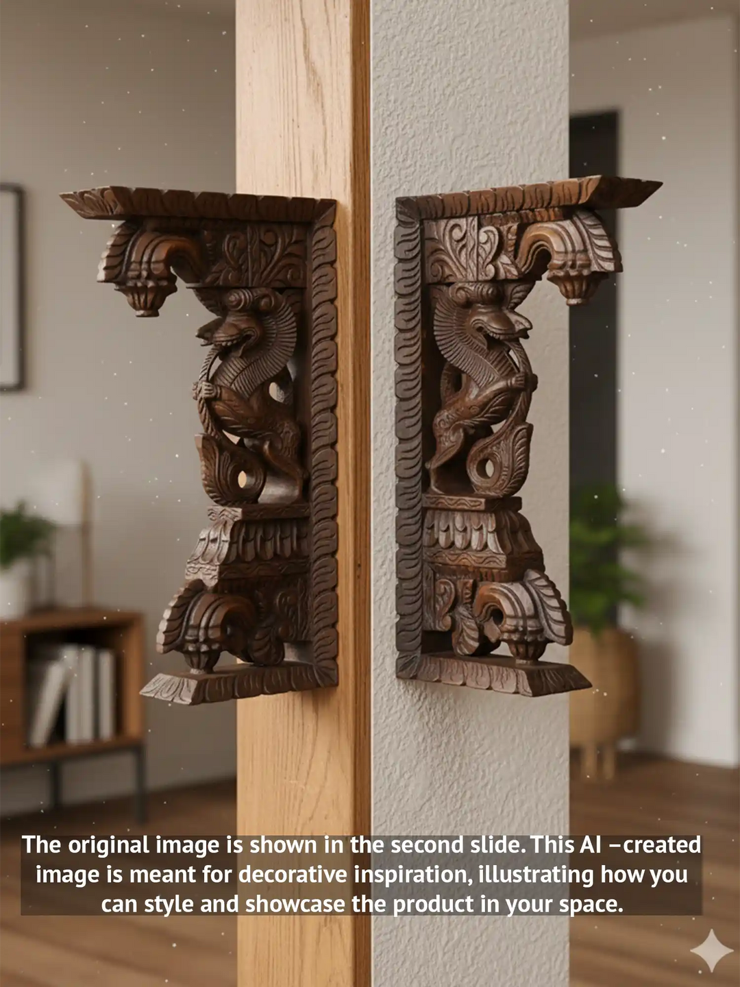 Yali wooden wall brackets