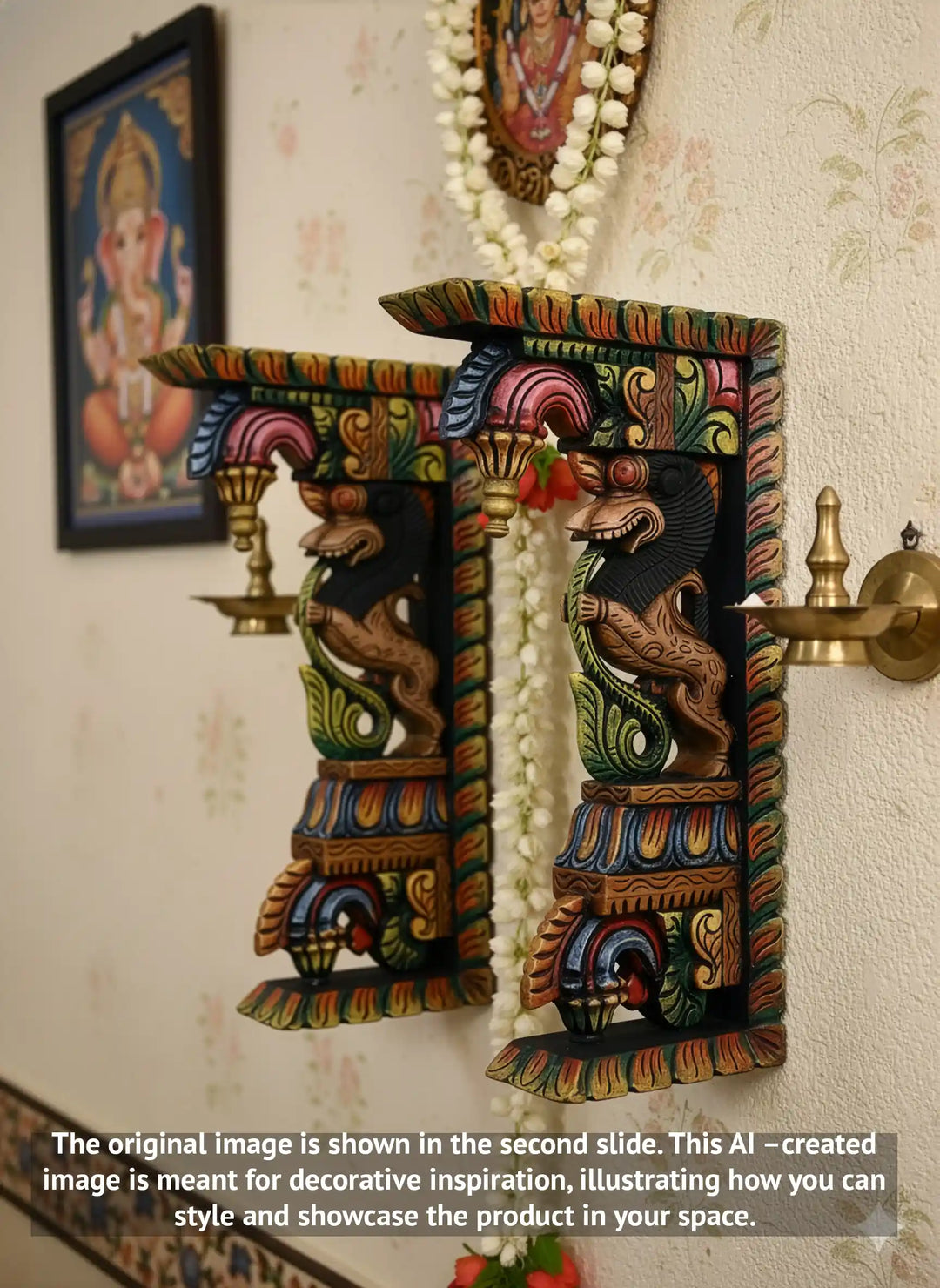 Wooden Yali brackets