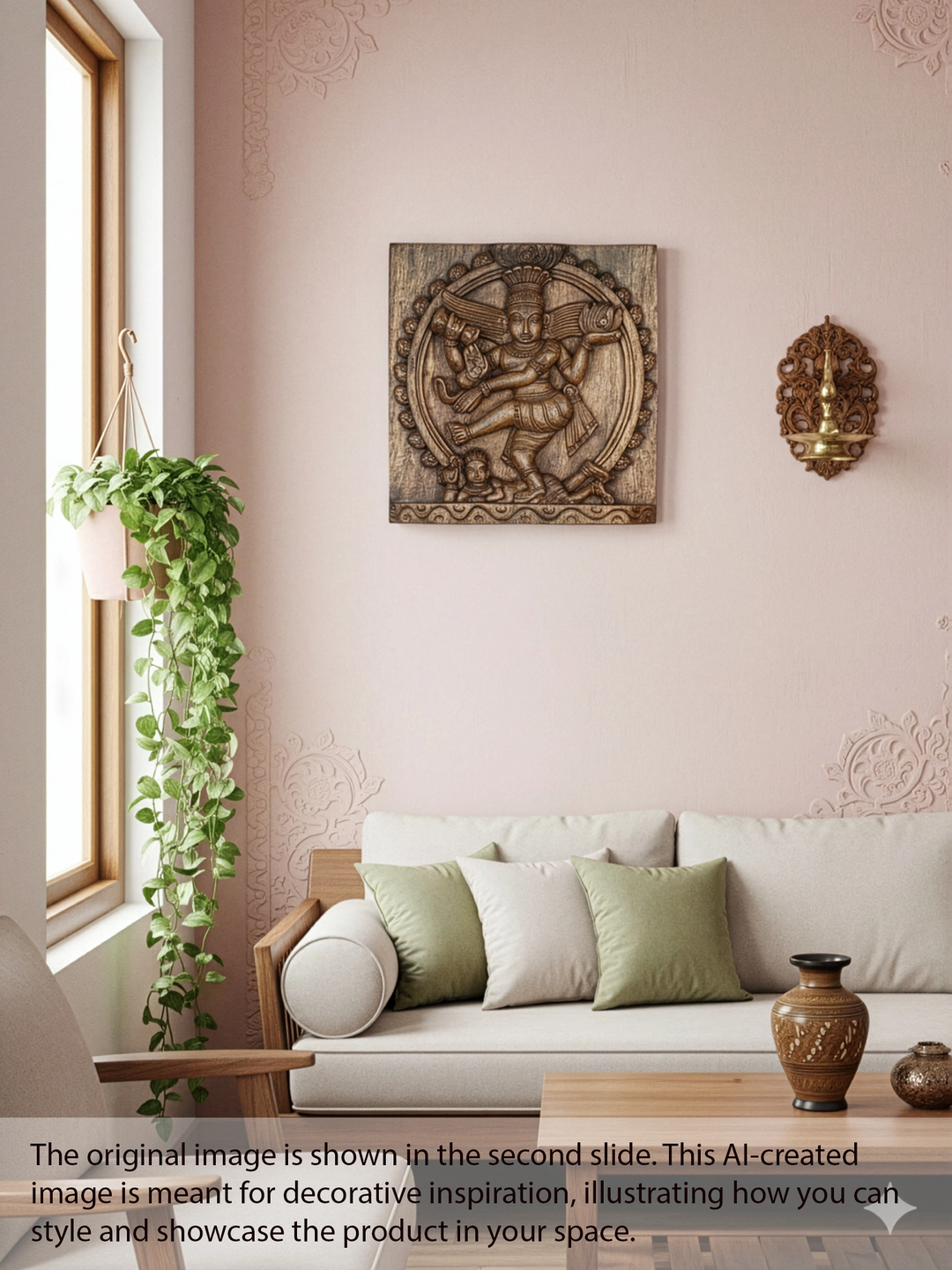 Ananda Tandava  Wooden Nataraja Panel