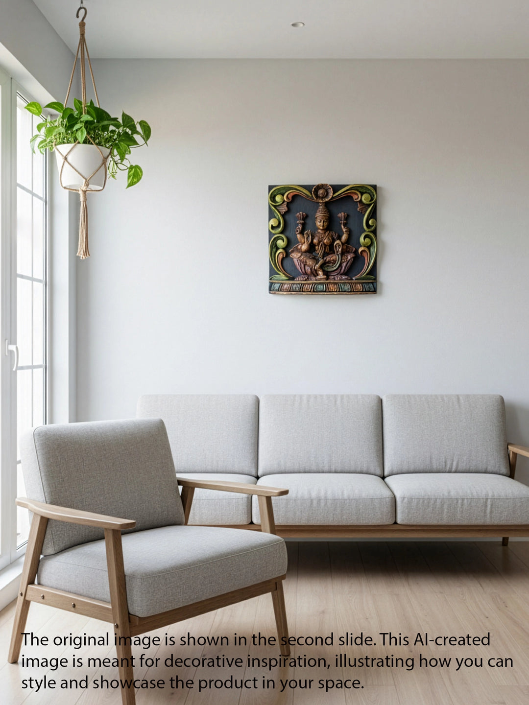 Lakshmi  Wooden Panel