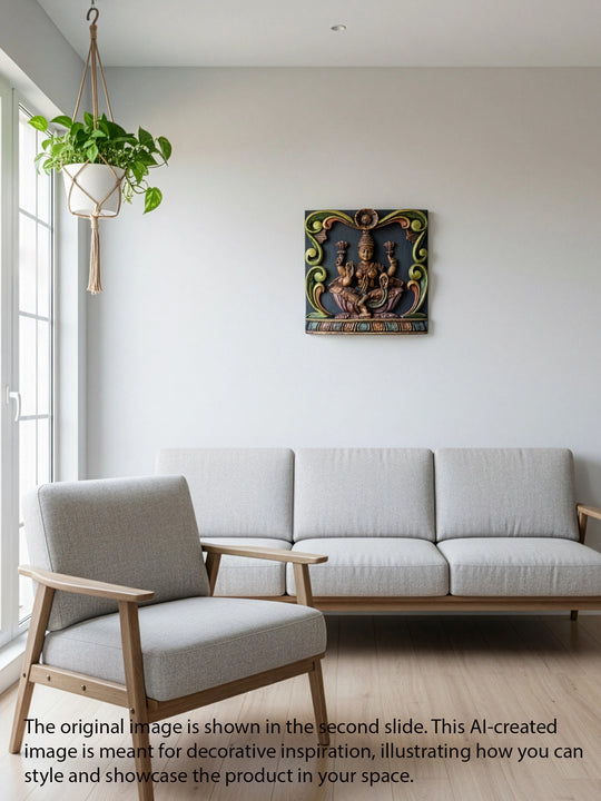 Lakshmi  Wooden Panel
