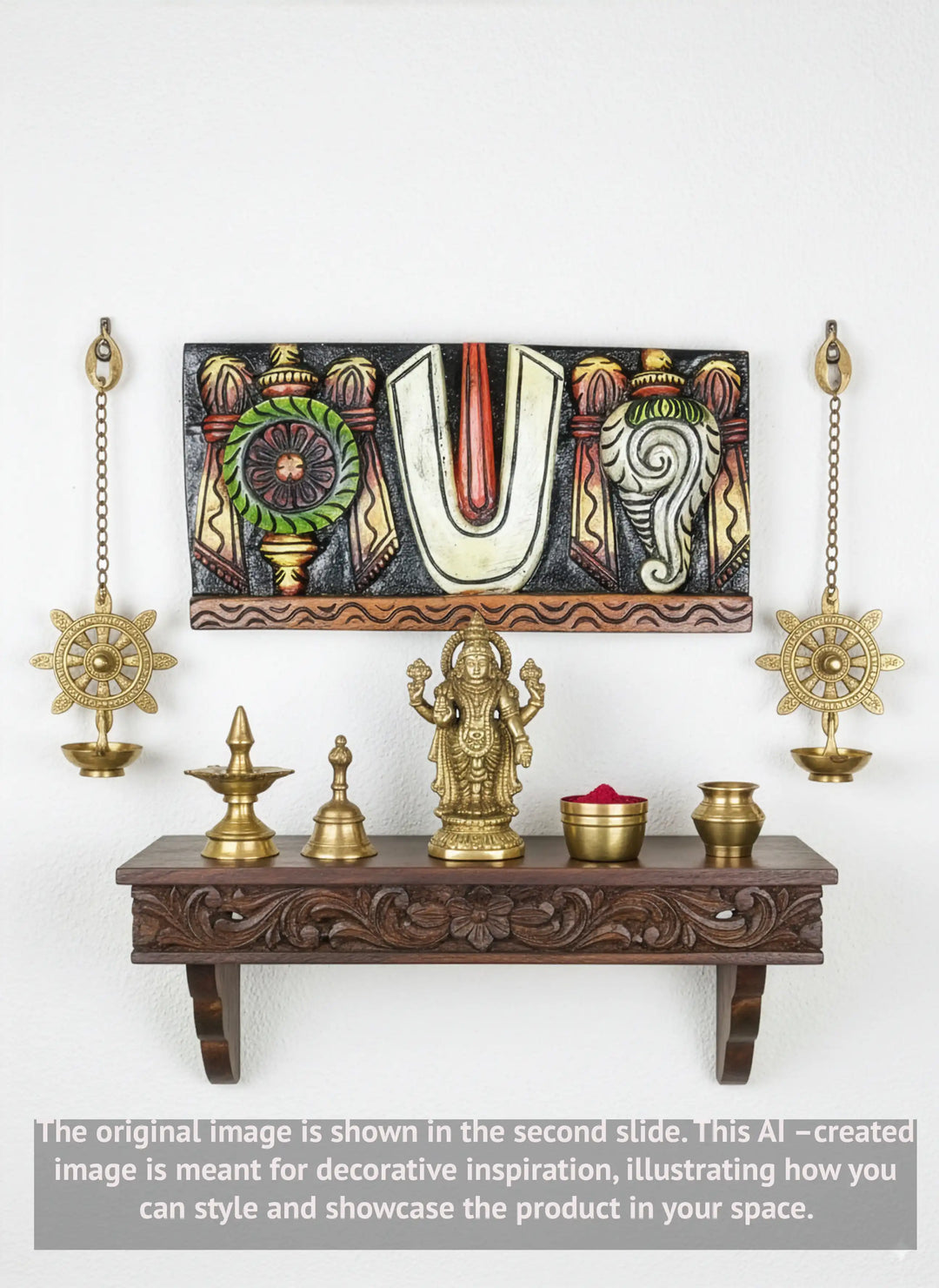 Thirunamam with Shanka Chakra – Horizontal Wooden