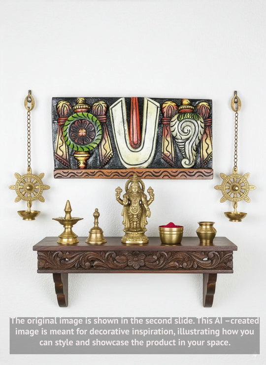 Thirunamam with Shanka Chakra – Horizontal Wooden