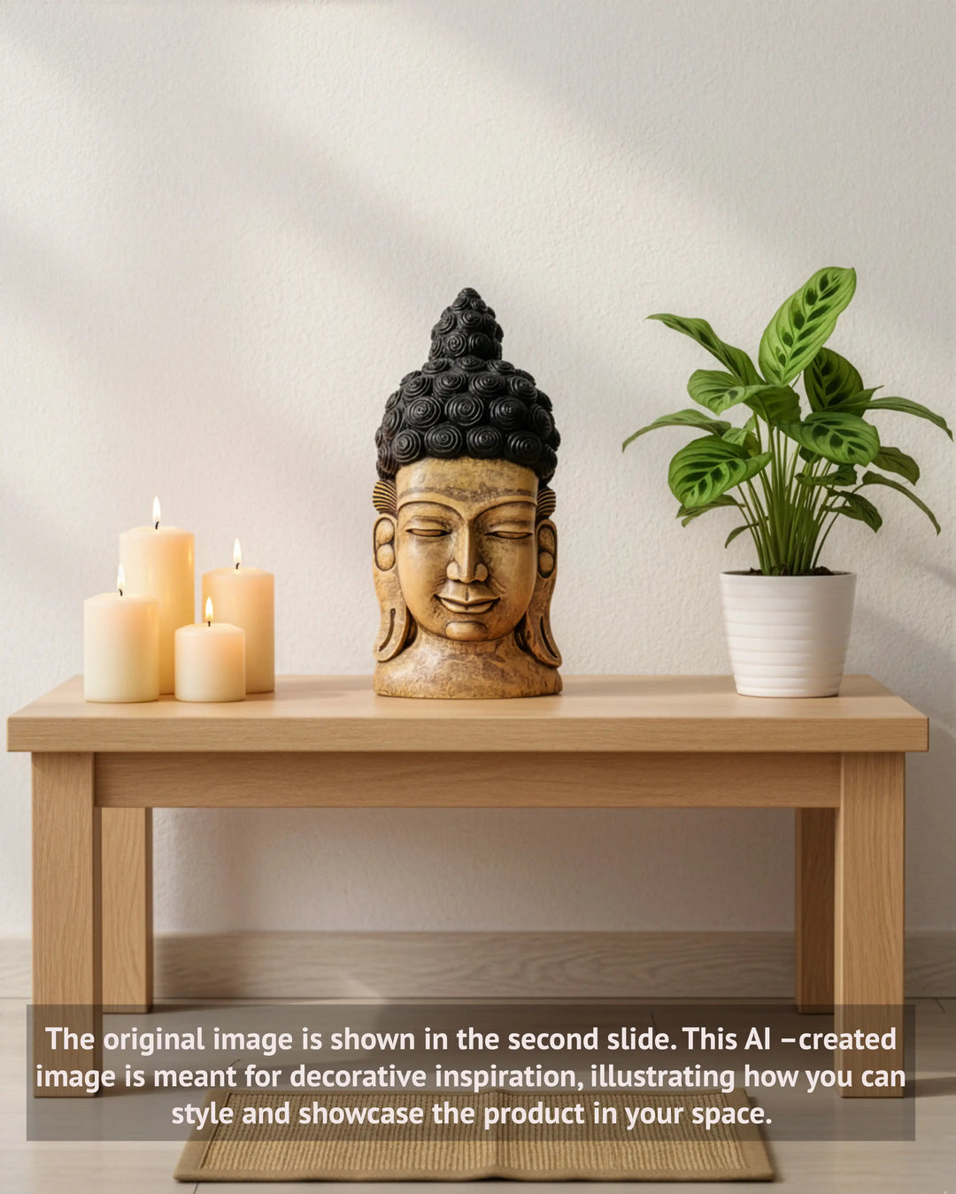 Wooden Buddha  Mask