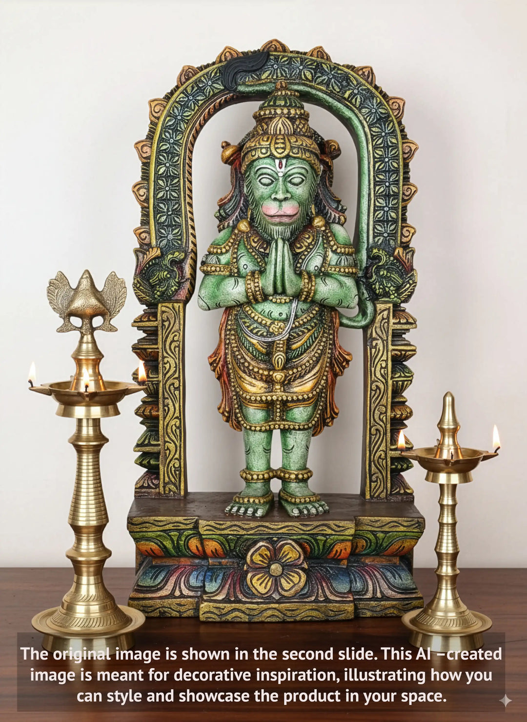 Hanuman wooden statue 