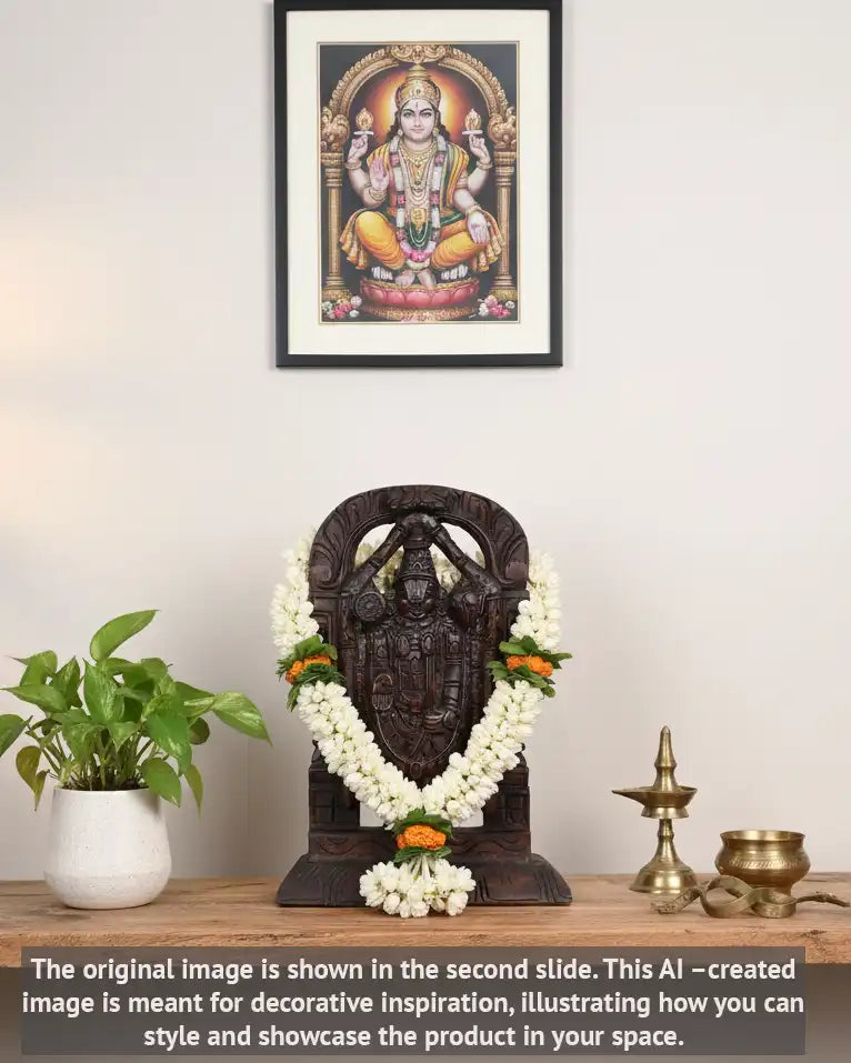Wooden Balaji statue