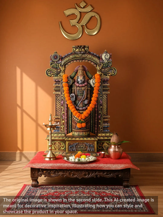 Multicolored Lord Thirupati Balaji Statue 40"
