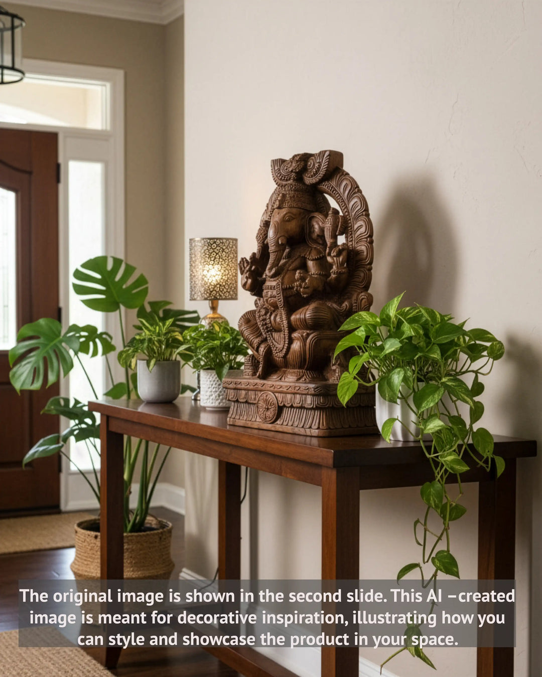 2 ft wooden Vinayaka statue