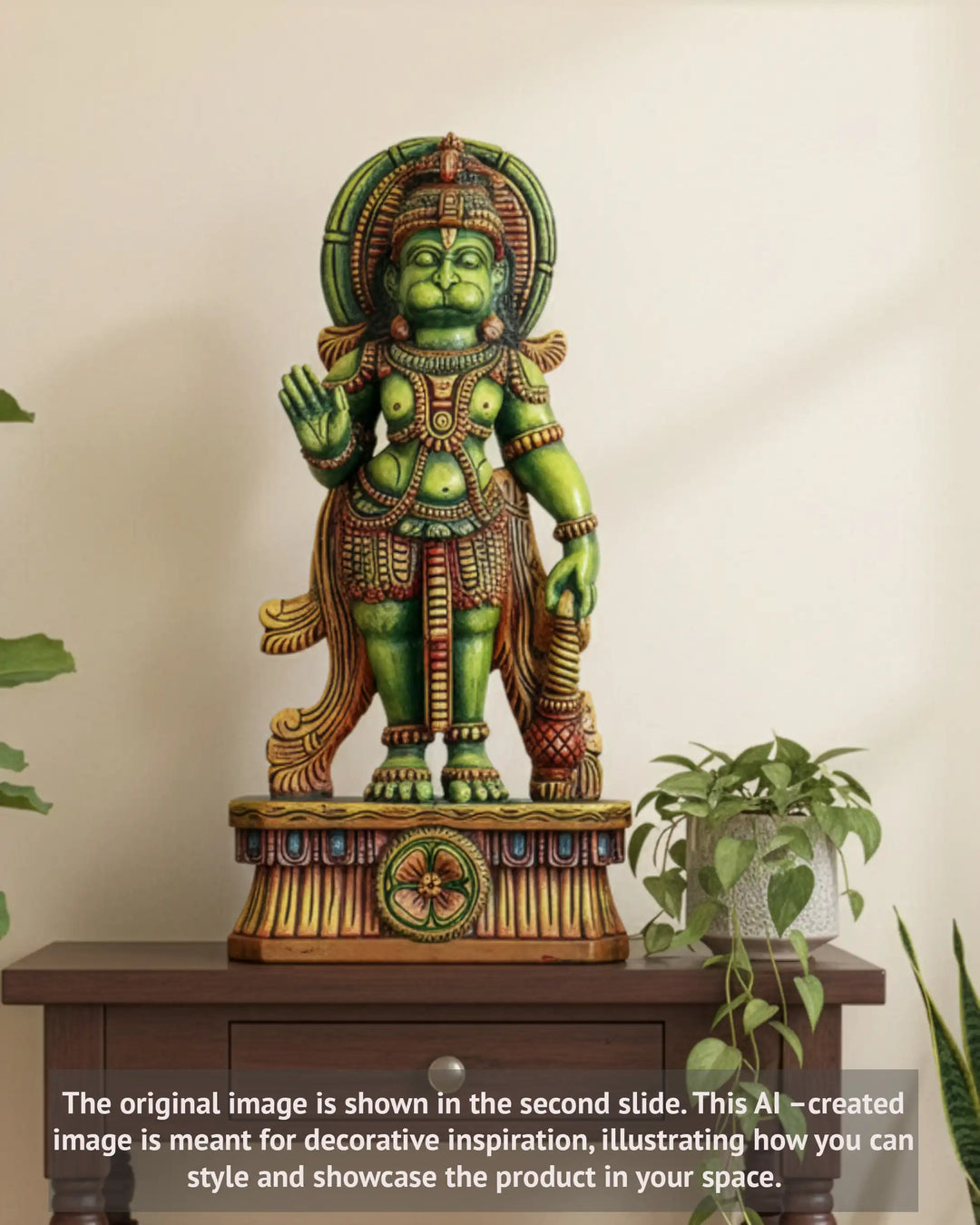 Lord Hanuman Wooden statue