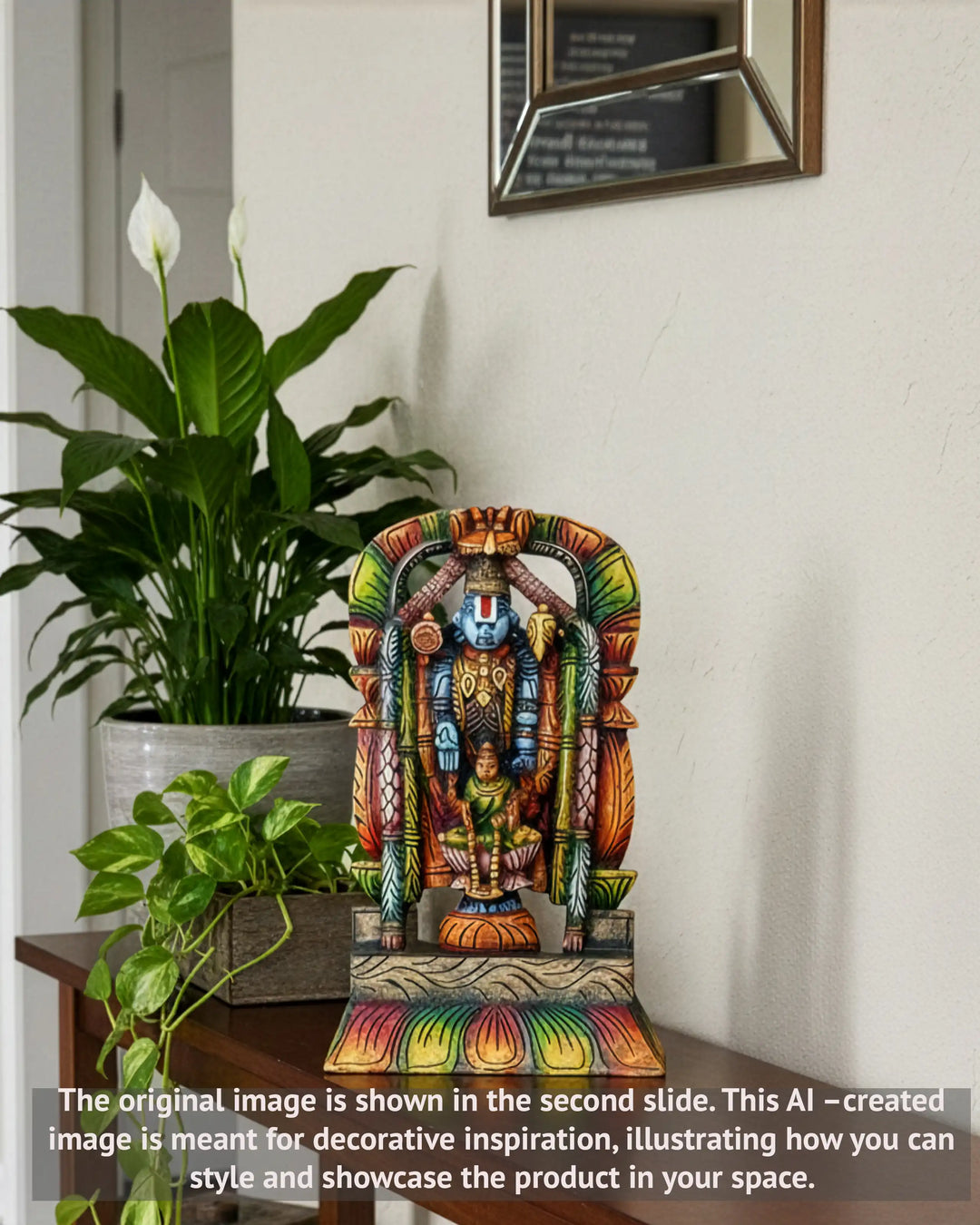 Lord Balaji wooden statue