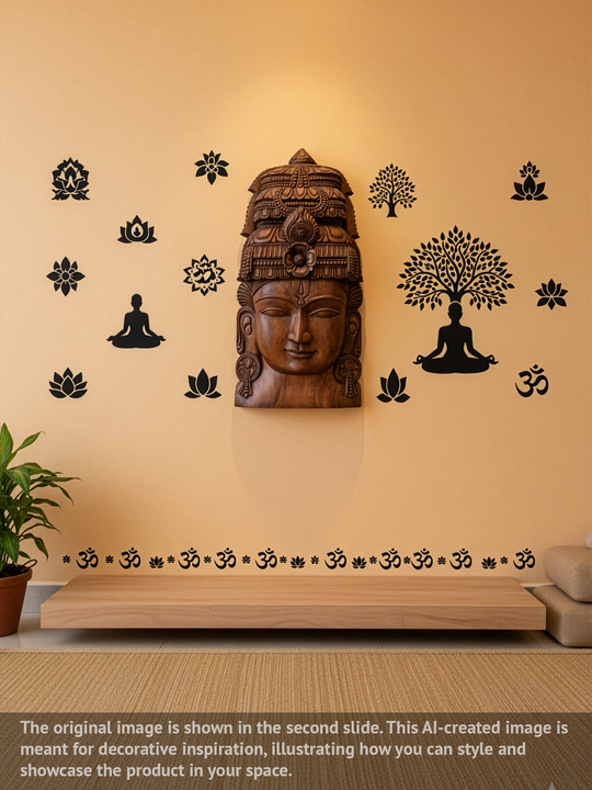 Lord Vishnu Head Wall mount 36"