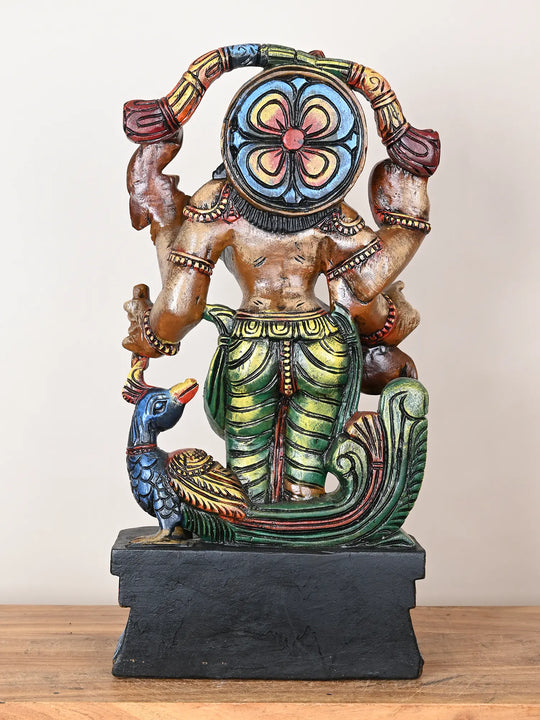 Multicolored Standing Goddess Saraswathi Statue 24"