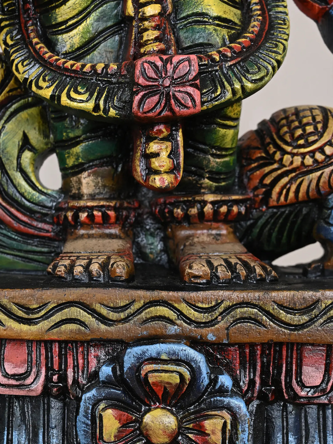 Multicolored Standing Goddess Saraswathi Statue 24"