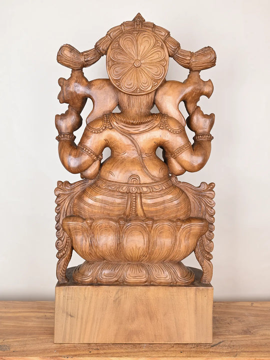 3Ft Lord Ganesha Statue On Lotus