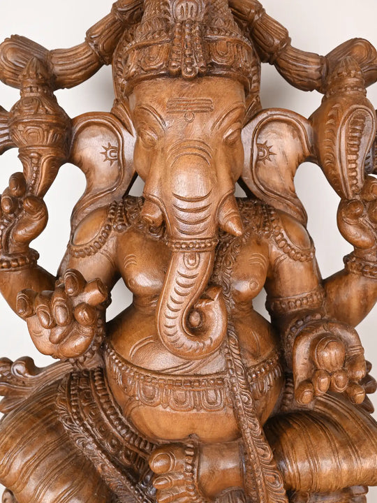 3Ft Lord Ganesha Statue On Lotus
