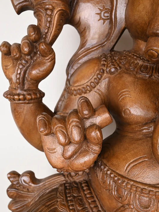 3Ft Lord Ganesha Statue On Lotus