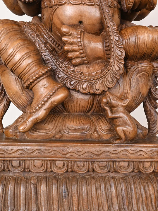 3Ft Lord Ganesha Statue On Lotus