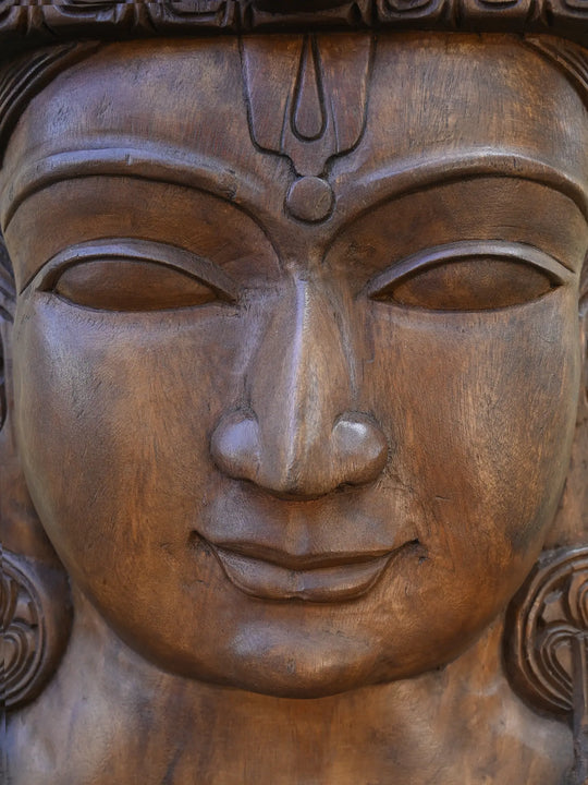 Lord Vishnu Head Wall mount 36"