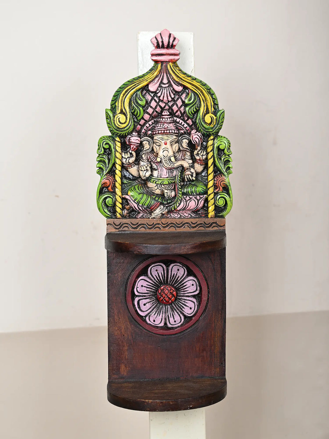 Bharma Teak Wood Wall Mount Lord Ganesha