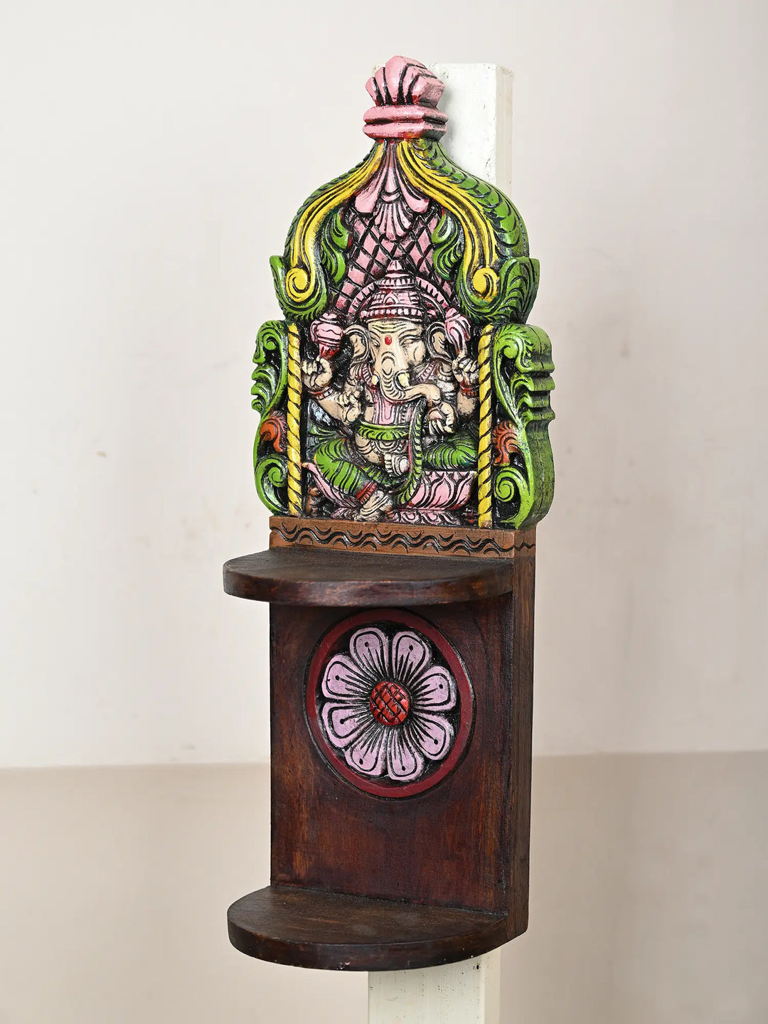 Bharma Teak Wood Wall Mount Lord Ganesha