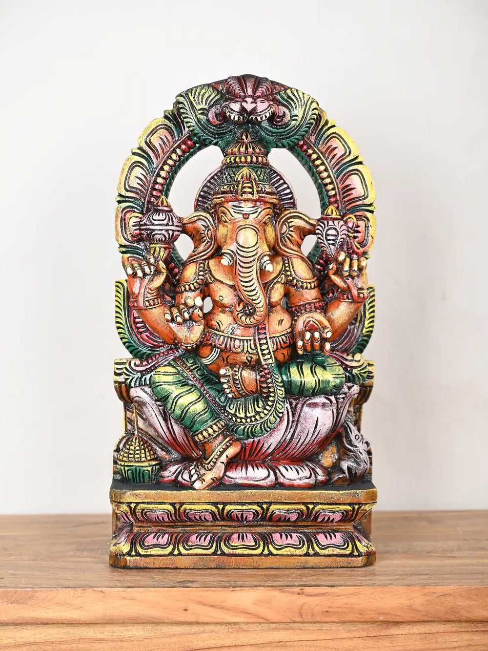 wooden Arch ganesh idol