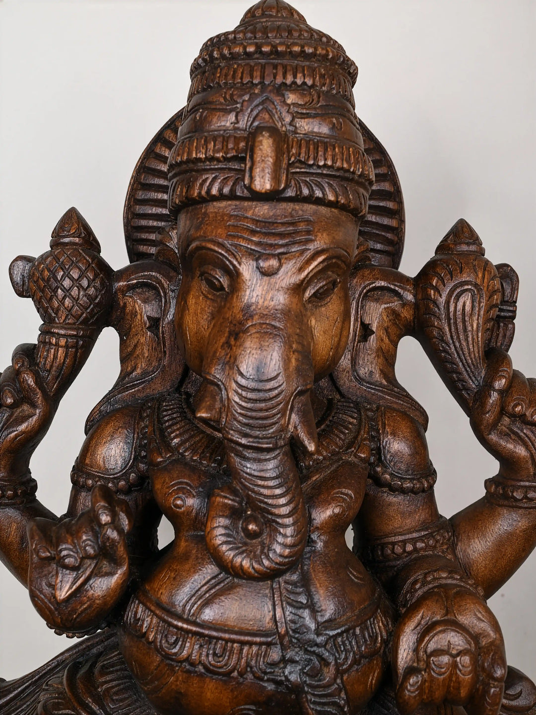 2ft wooden Lord Ganesh Idol