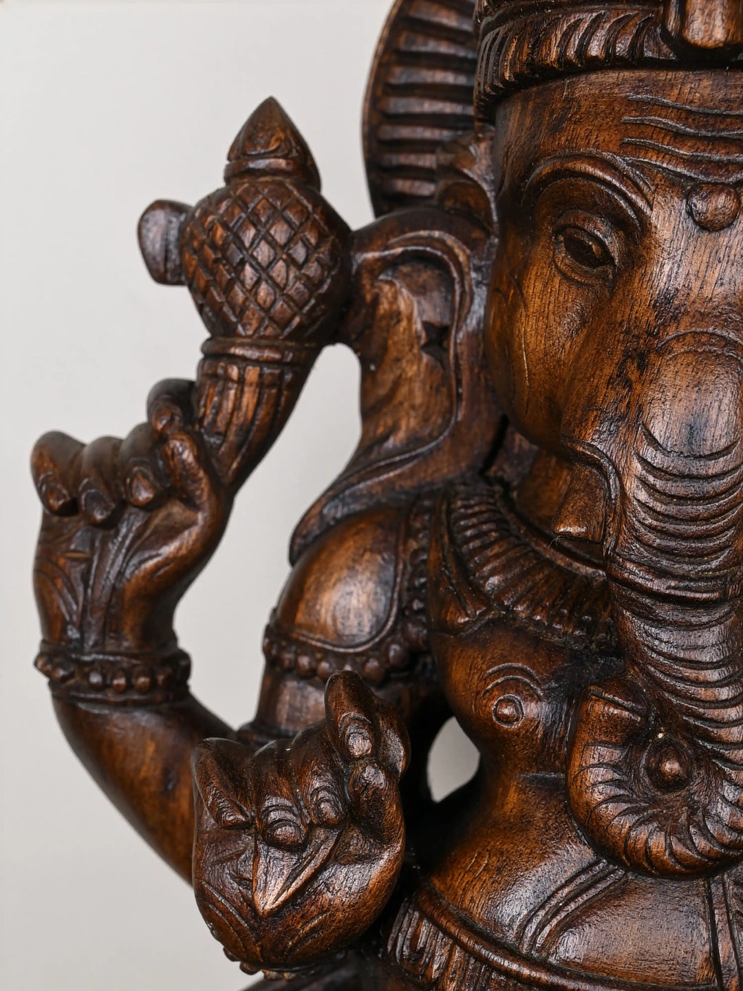 2ft wooden Lord Ganesh Idol