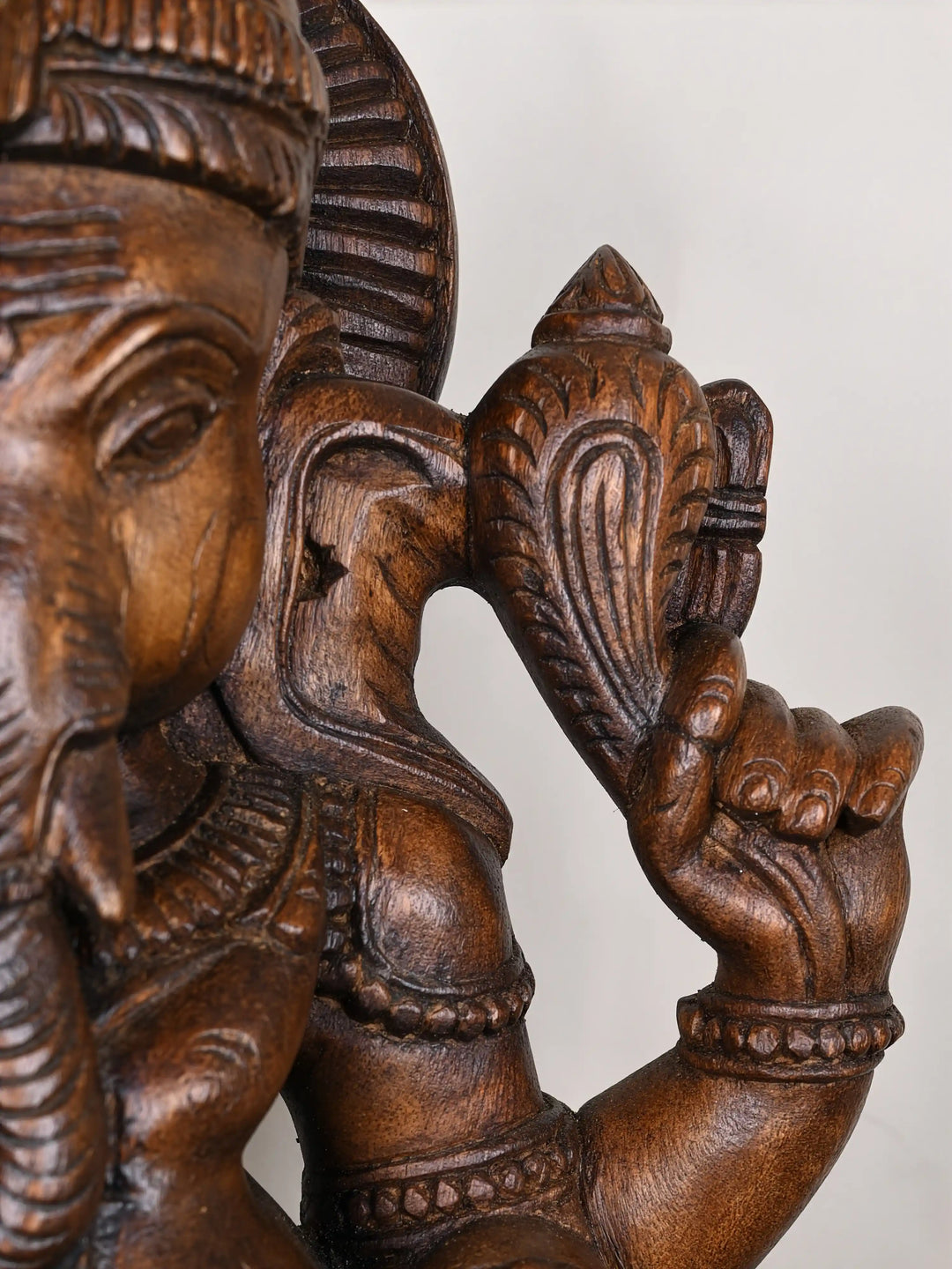 2ft wooden Lord Ganesh Idol