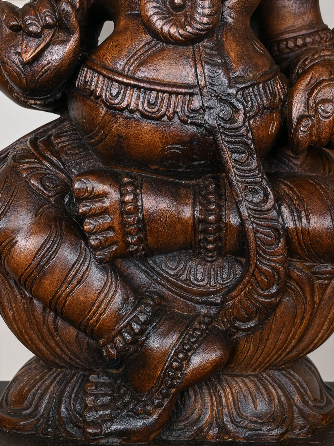 2ft wooden Lord Ganesh Idol