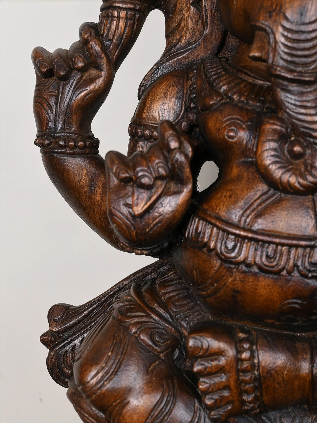 2ft wooden Lord Ganesh Idol