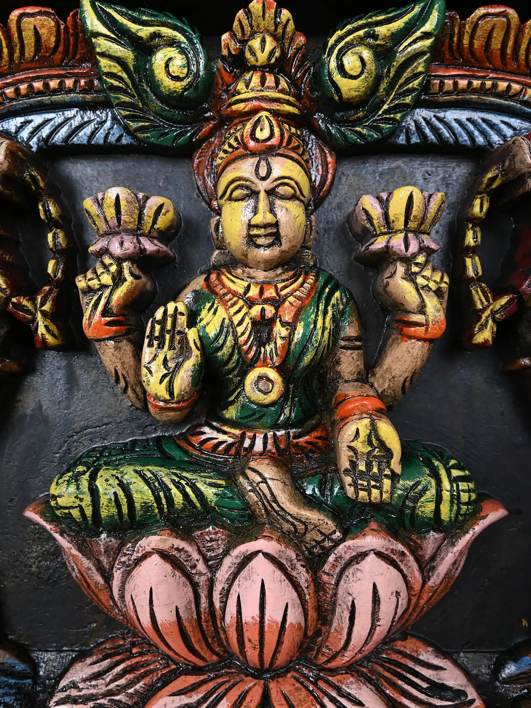 Gajalakshmi of Fortune and kamadhenu 41"