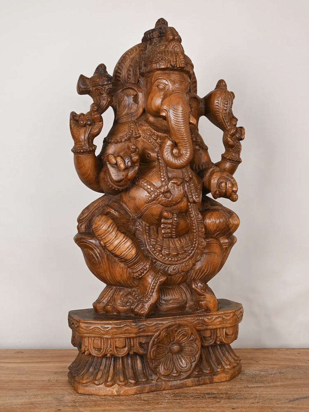 God Ganesha wooden statue