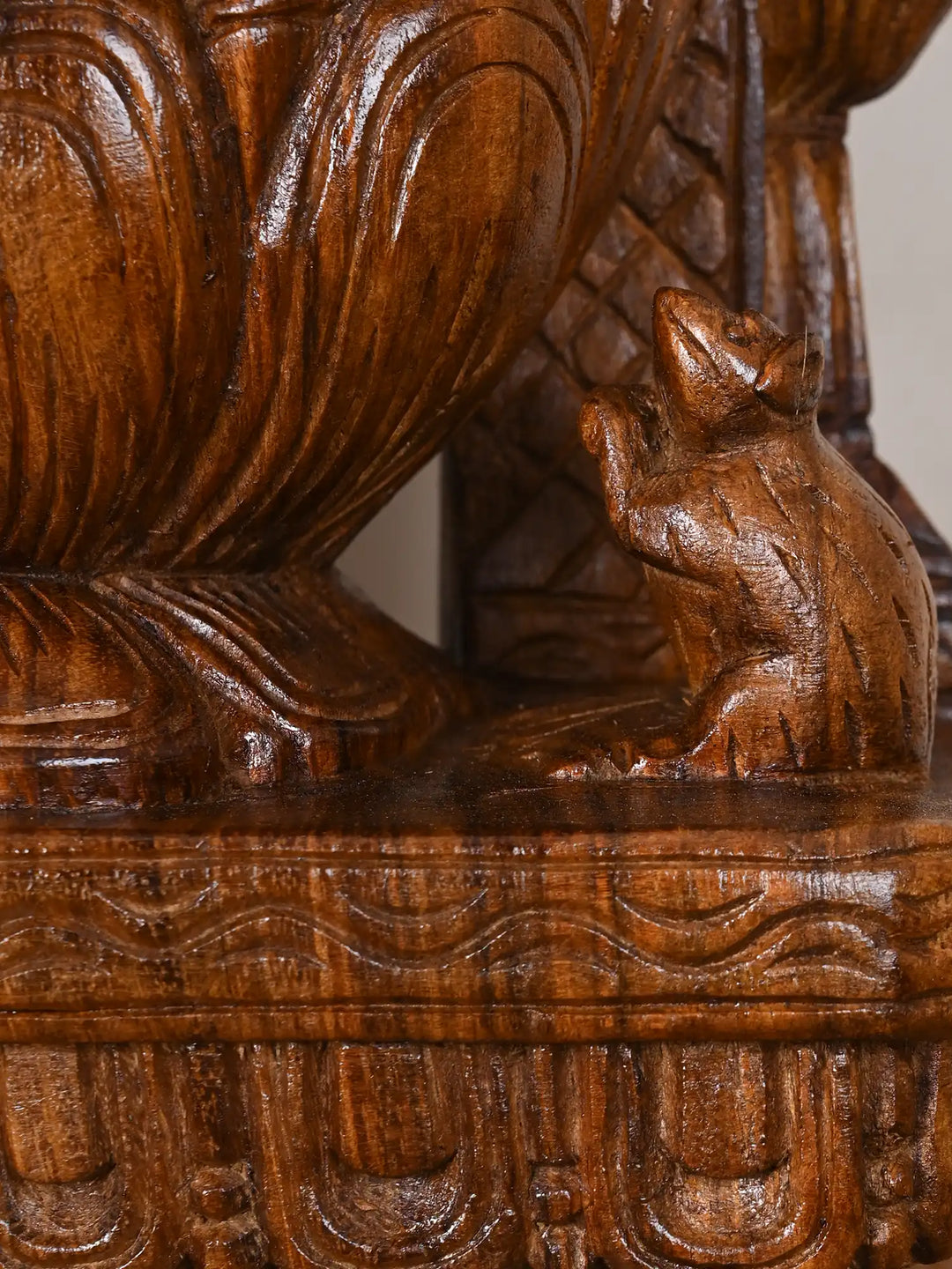 Arch Lord Mahaganapati Statue With His Vahana 24"