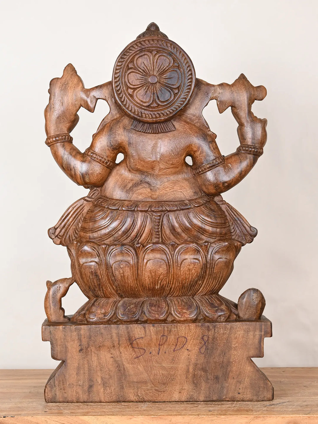 Hand-Carved God Ganapathi Statue 24"