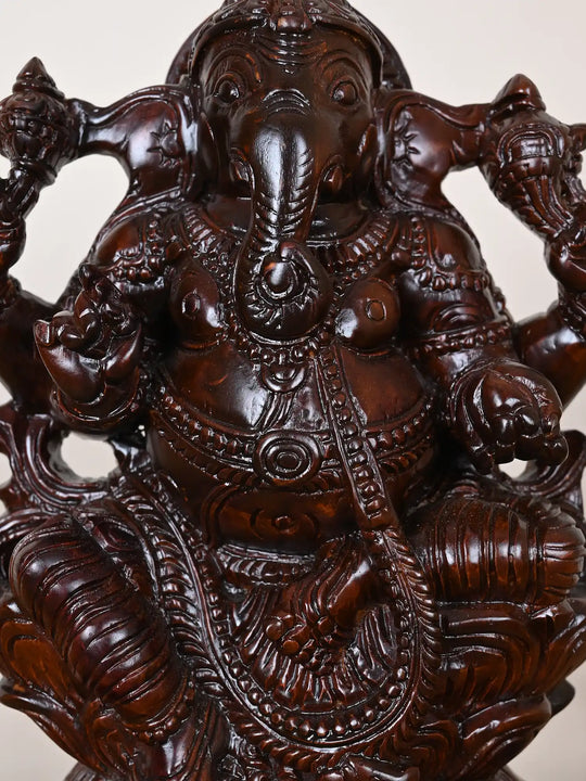 1Ft Elegant Polished Ganapati Idol