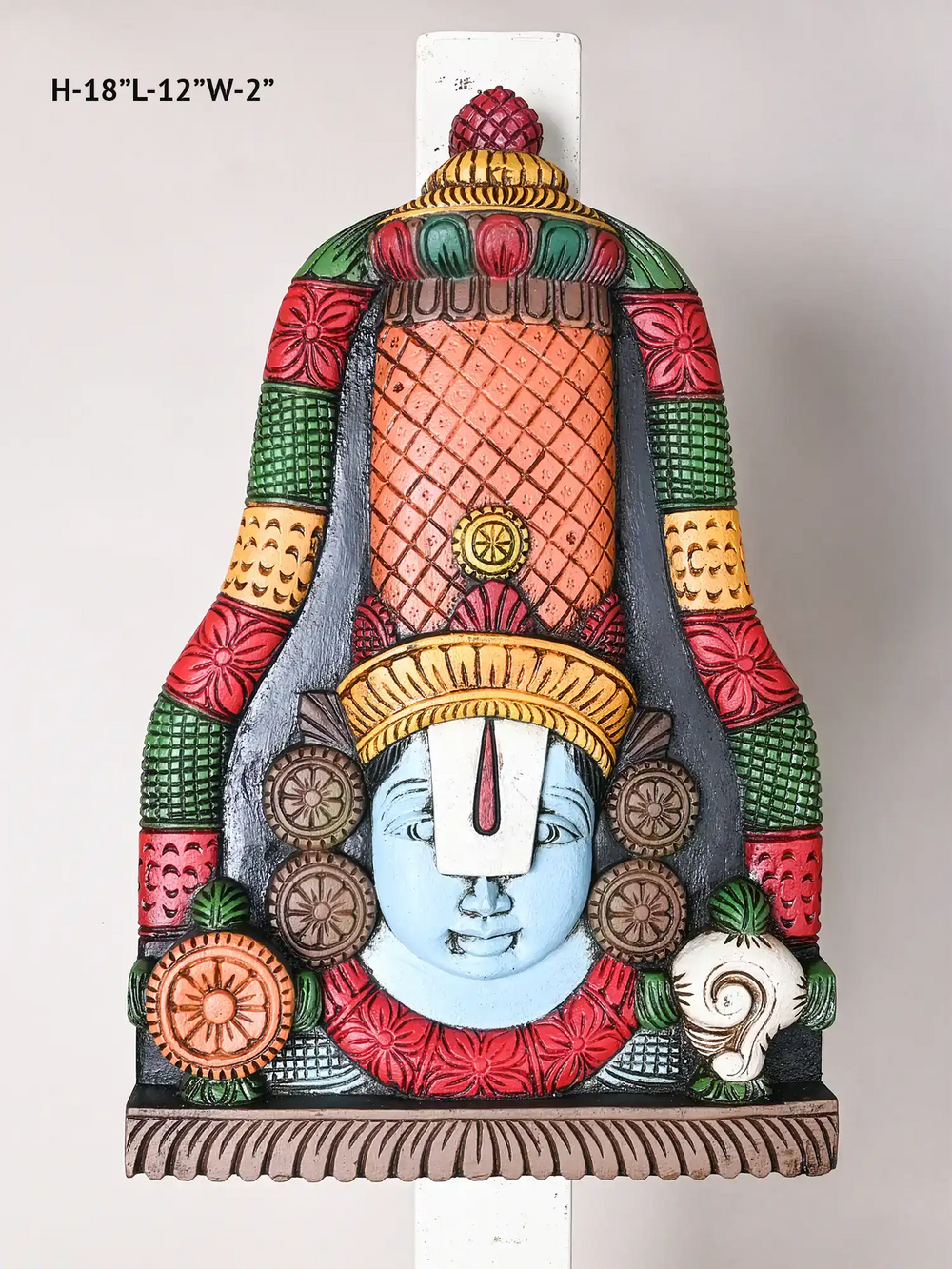 Wooden balaji wall mount