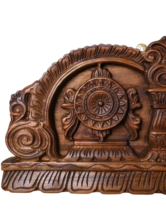 Wooden Tirupati Balaji Arch wall mount panels 32"