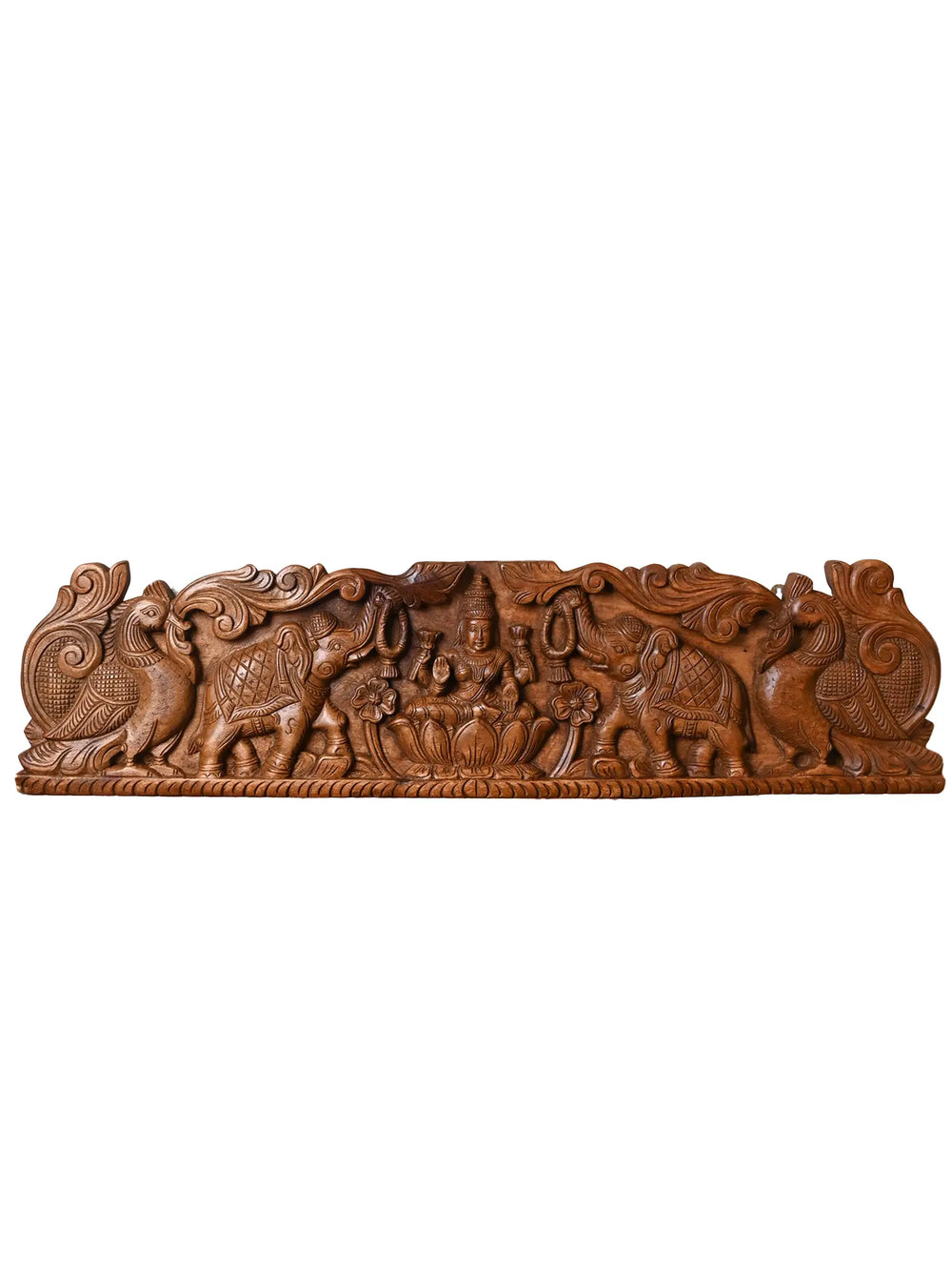wooden gajalakshmi wall mount panel