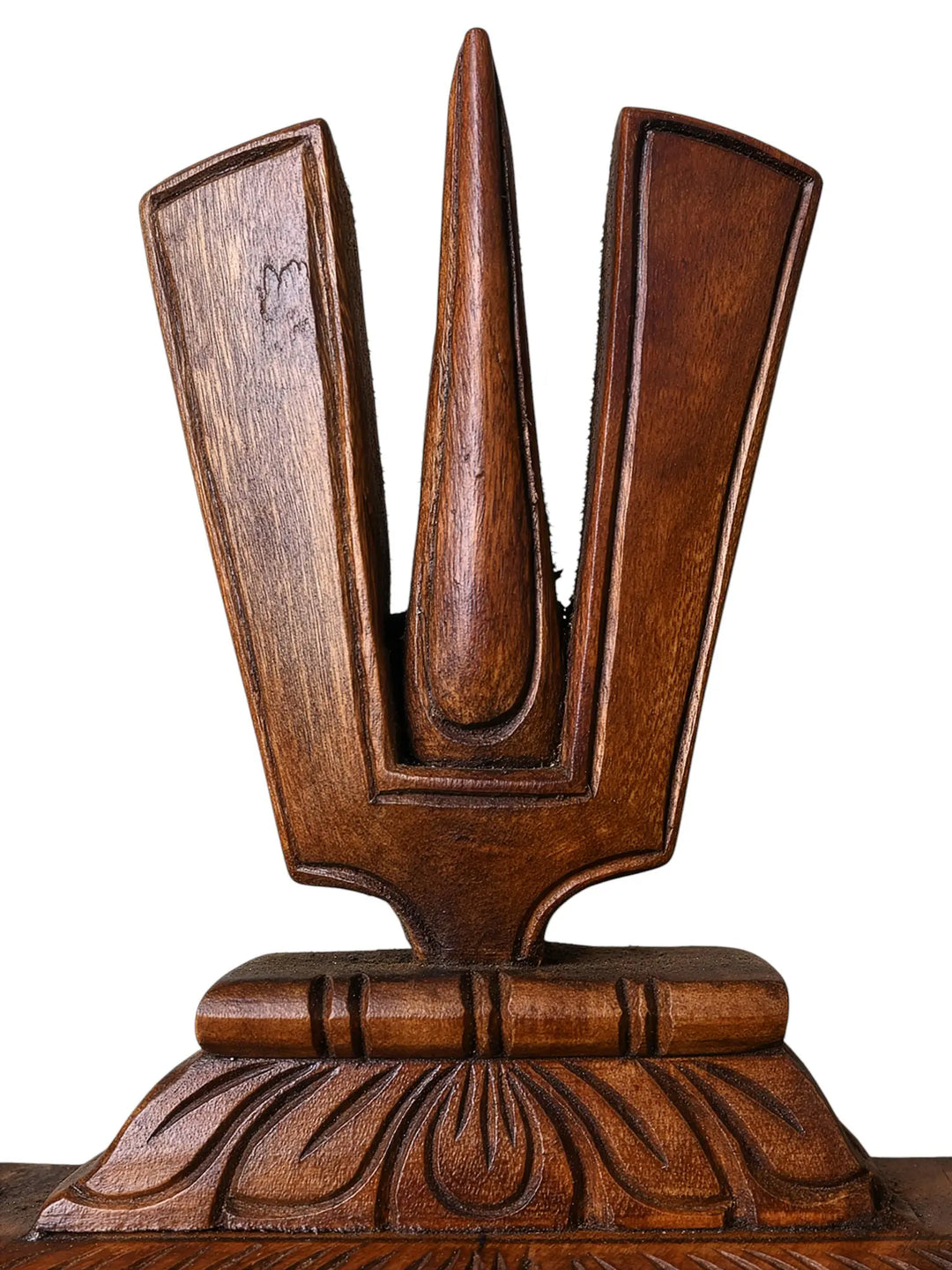 Vaishnava Namam with Sangu & Chakram Wooden Stand 8"