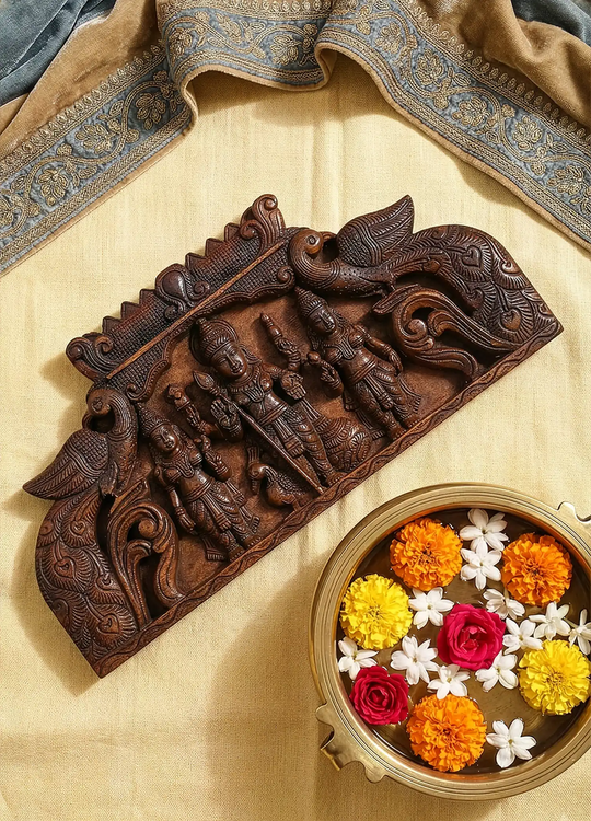 Wooden murugar wall panel