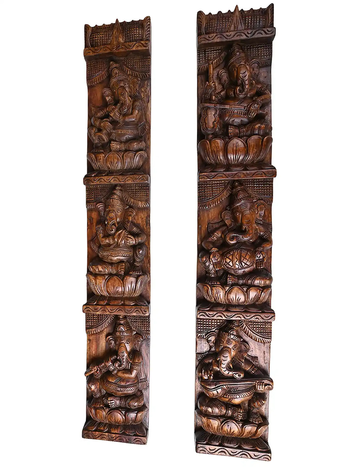 wooden vertical panel of Musical vinayaga 